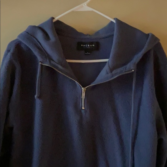 Men’s pacsun blue fleece pullover Large - Picture 3 of 5